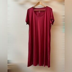 Wool& Maggie Swing Dress XL-Long Beetroot